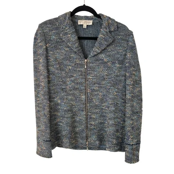 St. John’s Tweed Knit Blazer - Picture 2 of 5